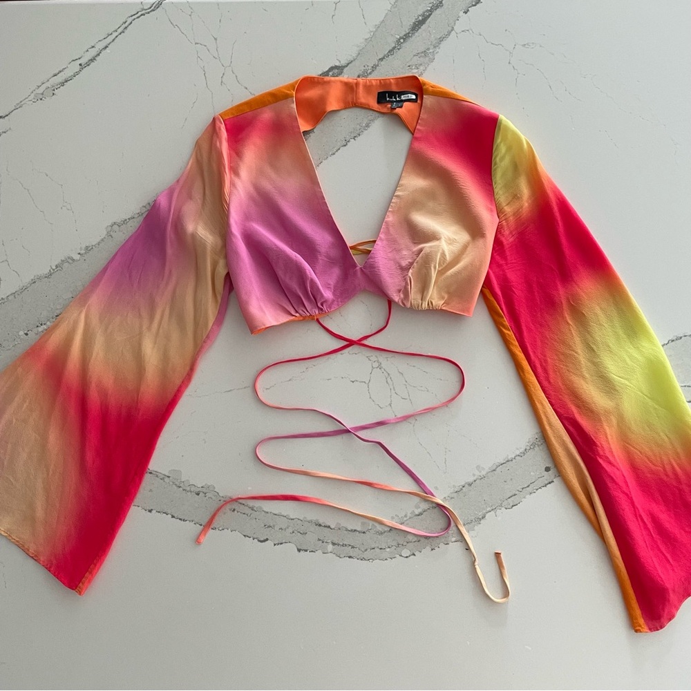 Tie Dye Top with Ties